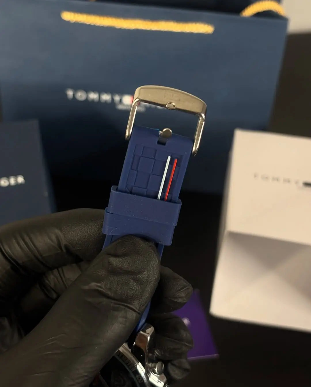 TOMMY HILFIGER BLUE DIAL CHRONOGRAPH