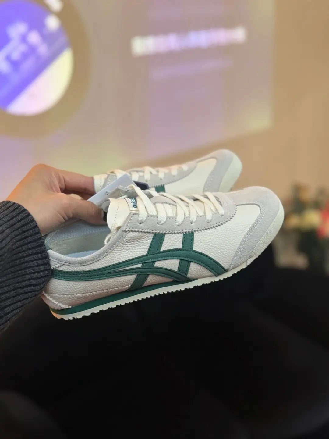 Onitsuka Tiger Mexico 66 Vintage - WhitePale Green  Mens First Copy