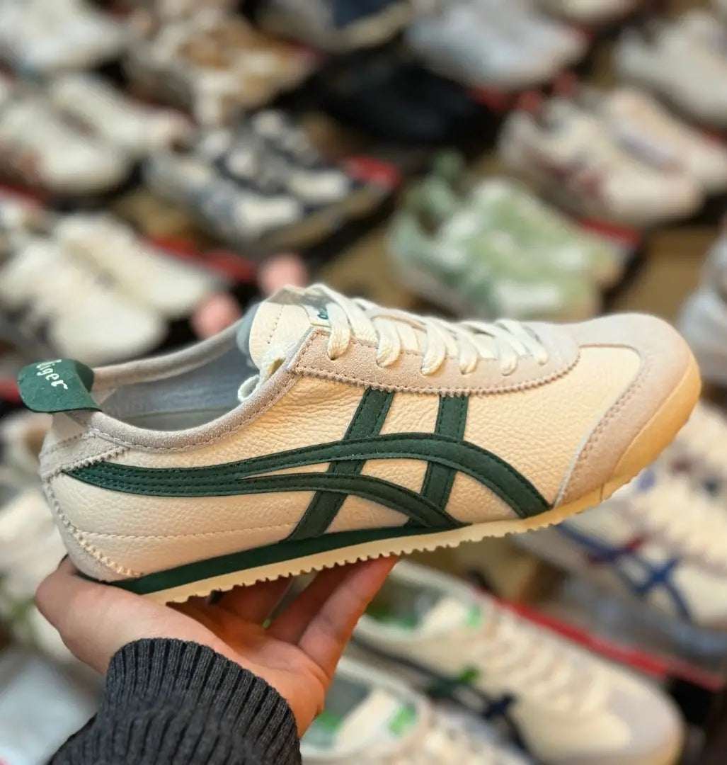 Onitsuka Tiger Mexico 66 Vintage - WhitePale Green  Mens First Copy