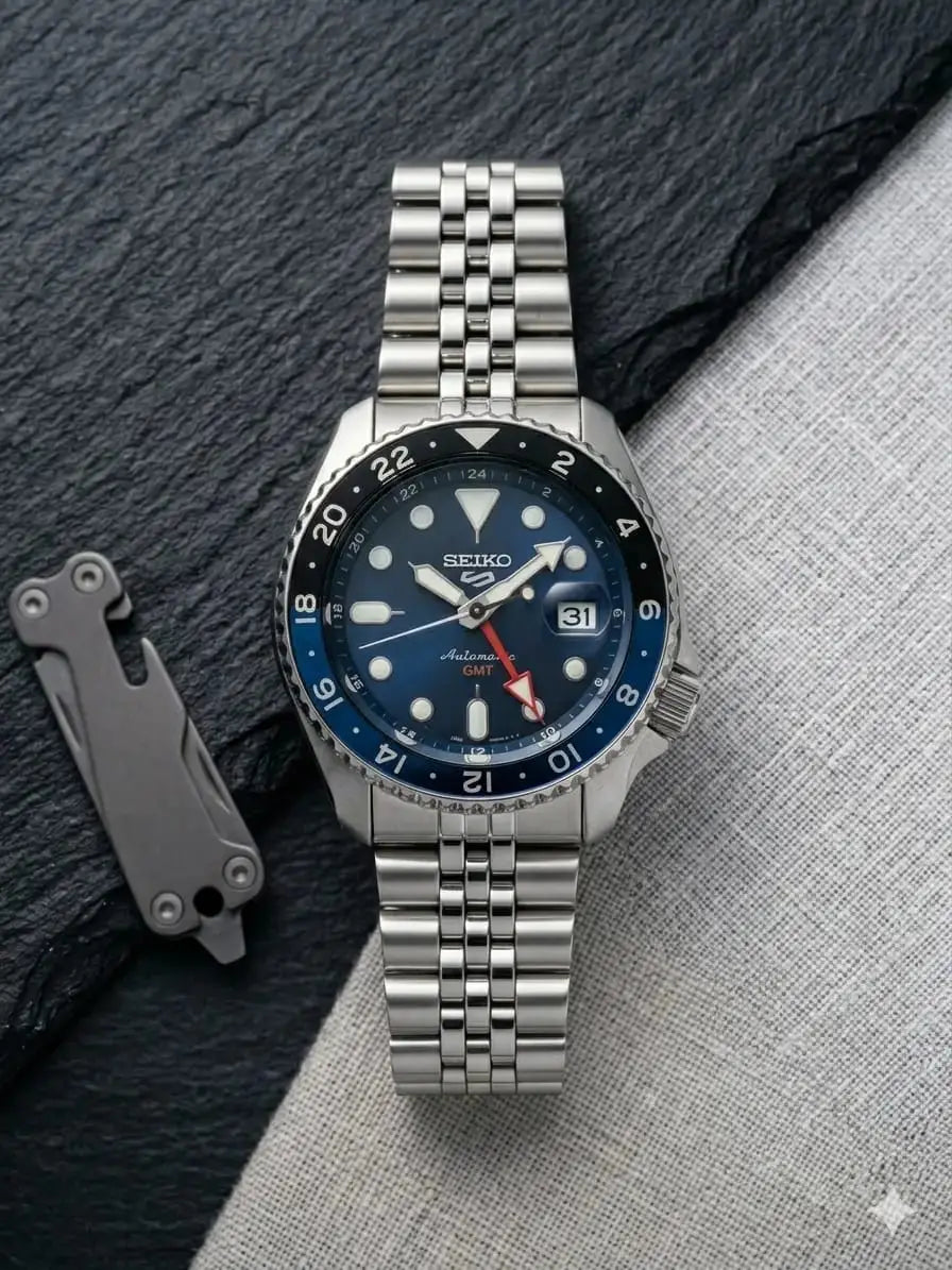 Seiko 5 sports GMT Blue