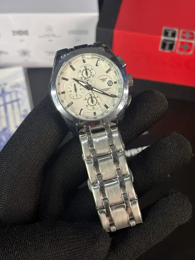 Tissot 1853 Couturier Silver White
