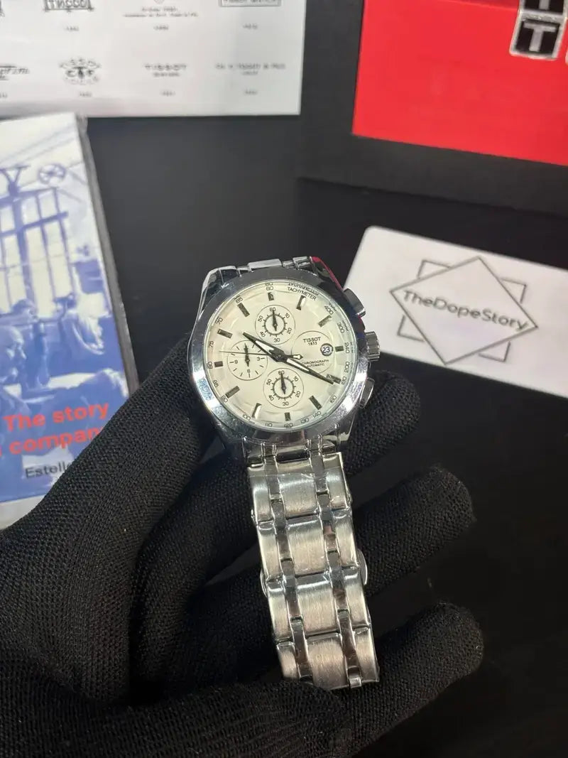 Tissot 1853 Couturier Silver White