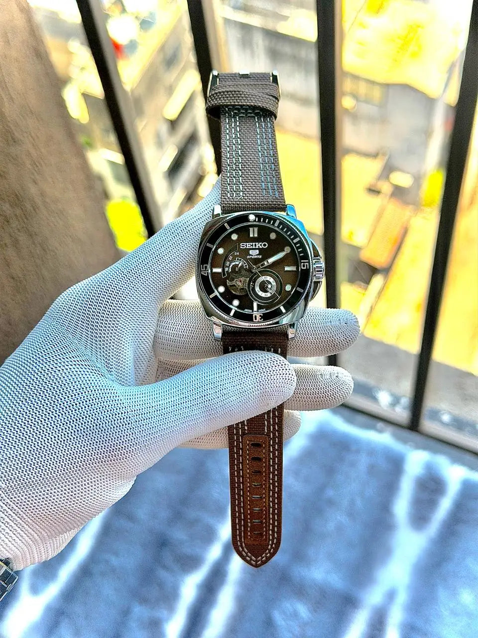 Seiko Sports 5 Brown