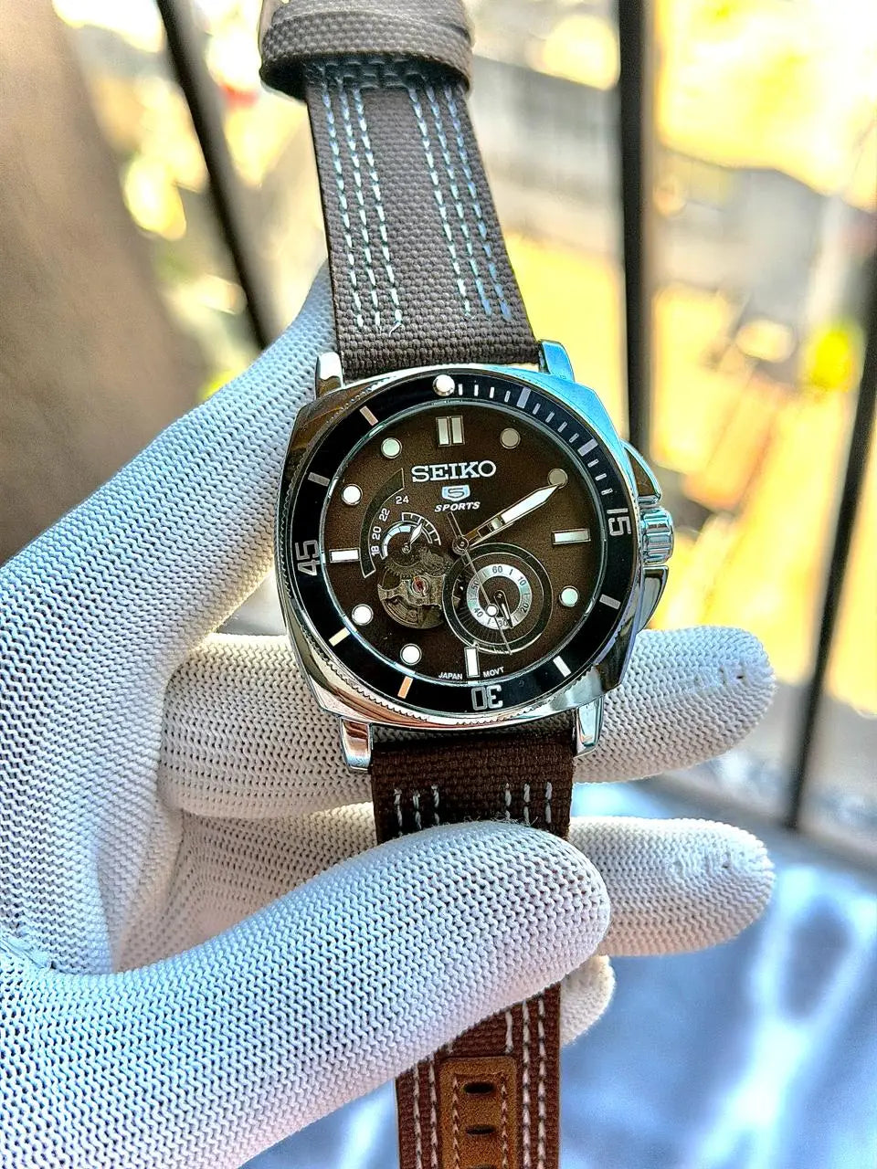 Seiko Sports 5 Brown