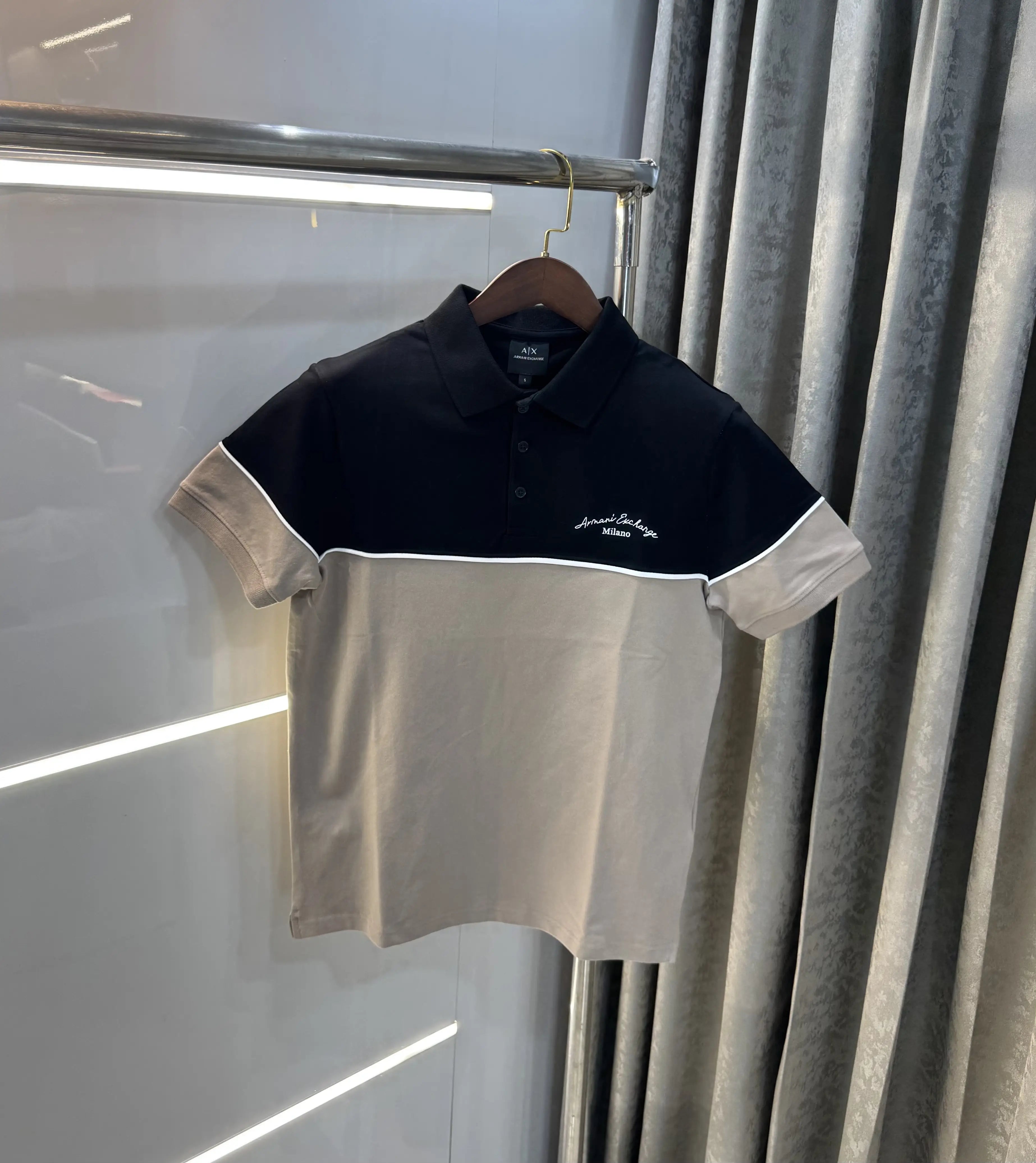 Arman i Exchange Black Logo Work Premium Polo T-Shirt