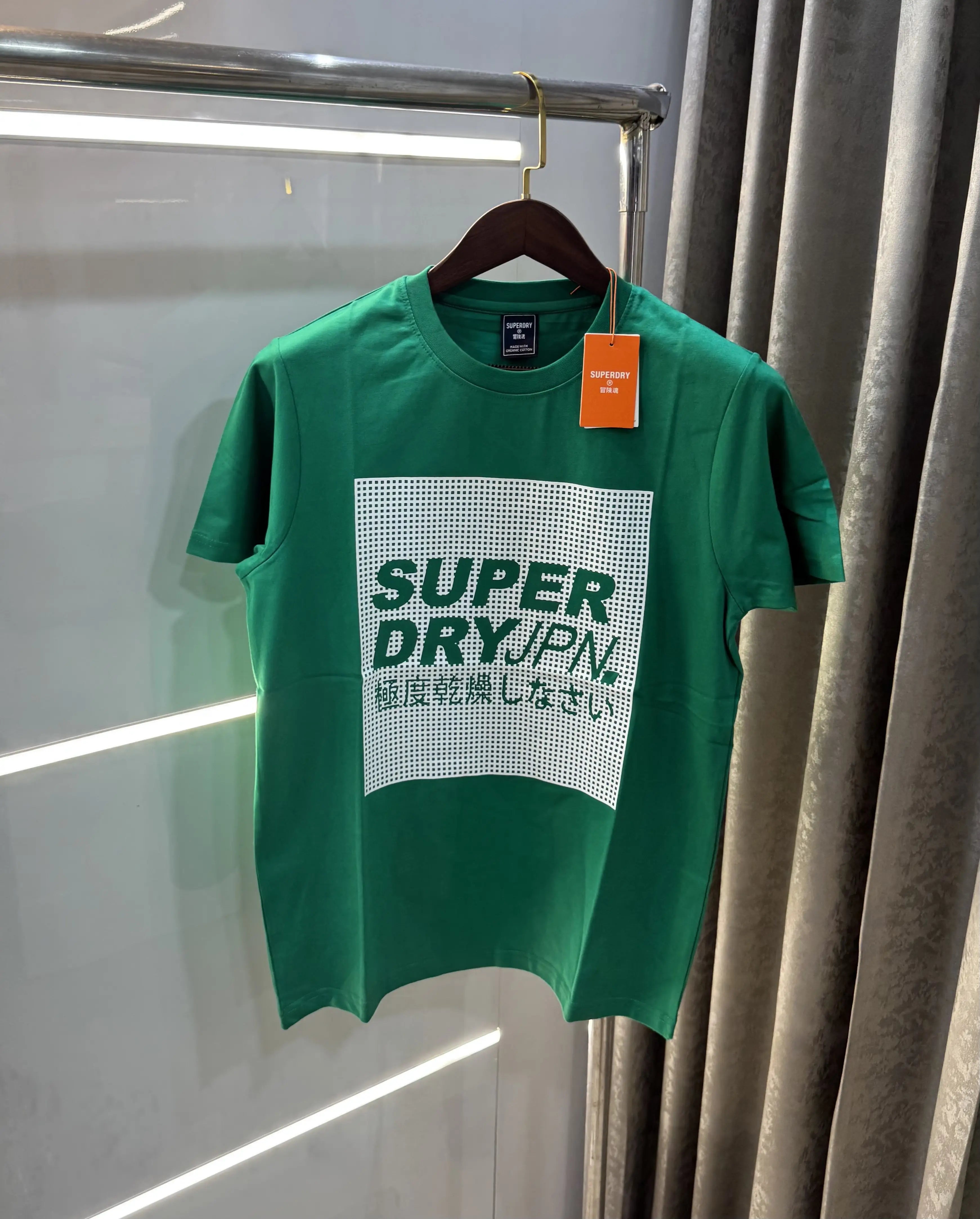 Superdry Green Logo Print Premium T-shirt