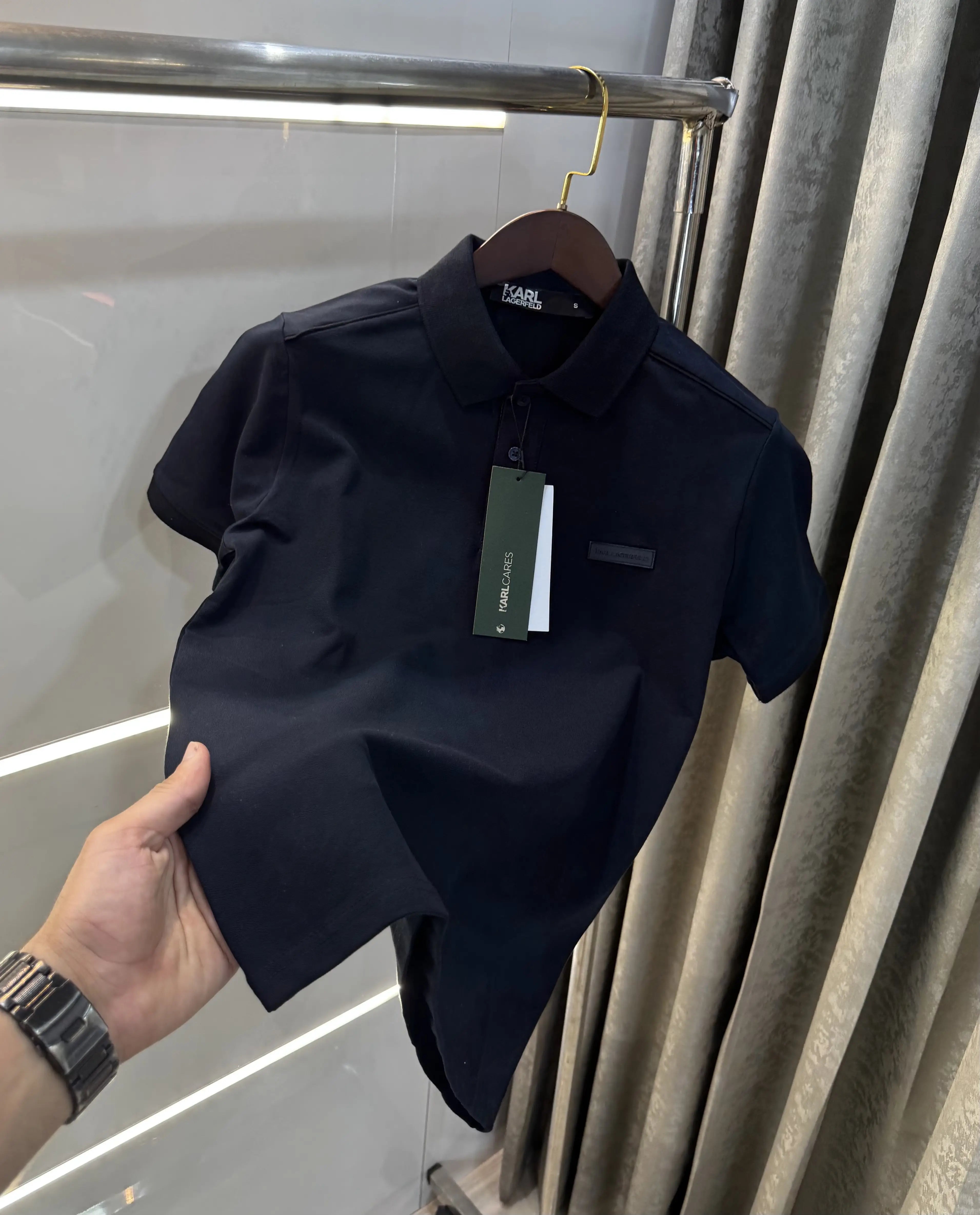 Karl Lagerfled Navy Blue Imported Polo T-Shirt