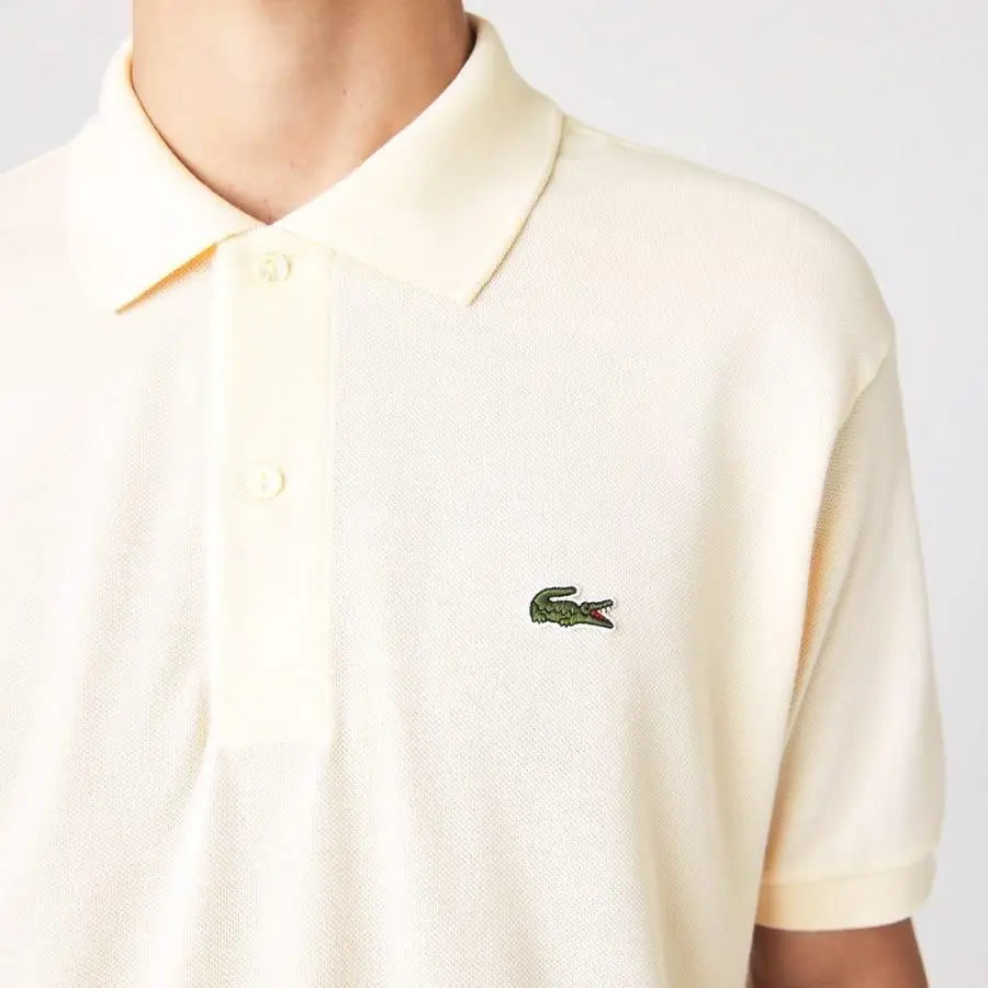 Lacost e Cream Logo Work Premium Polo T-Shirt