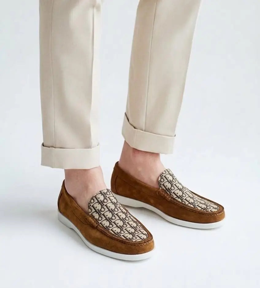 Dior_Monogram Tan Suede Leather Formal Loafer