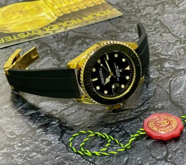Rolex Yatch Master Gold Black Color