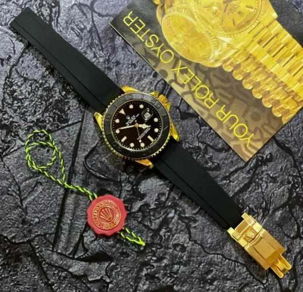 Rolex Yatch Master Gold Black Color